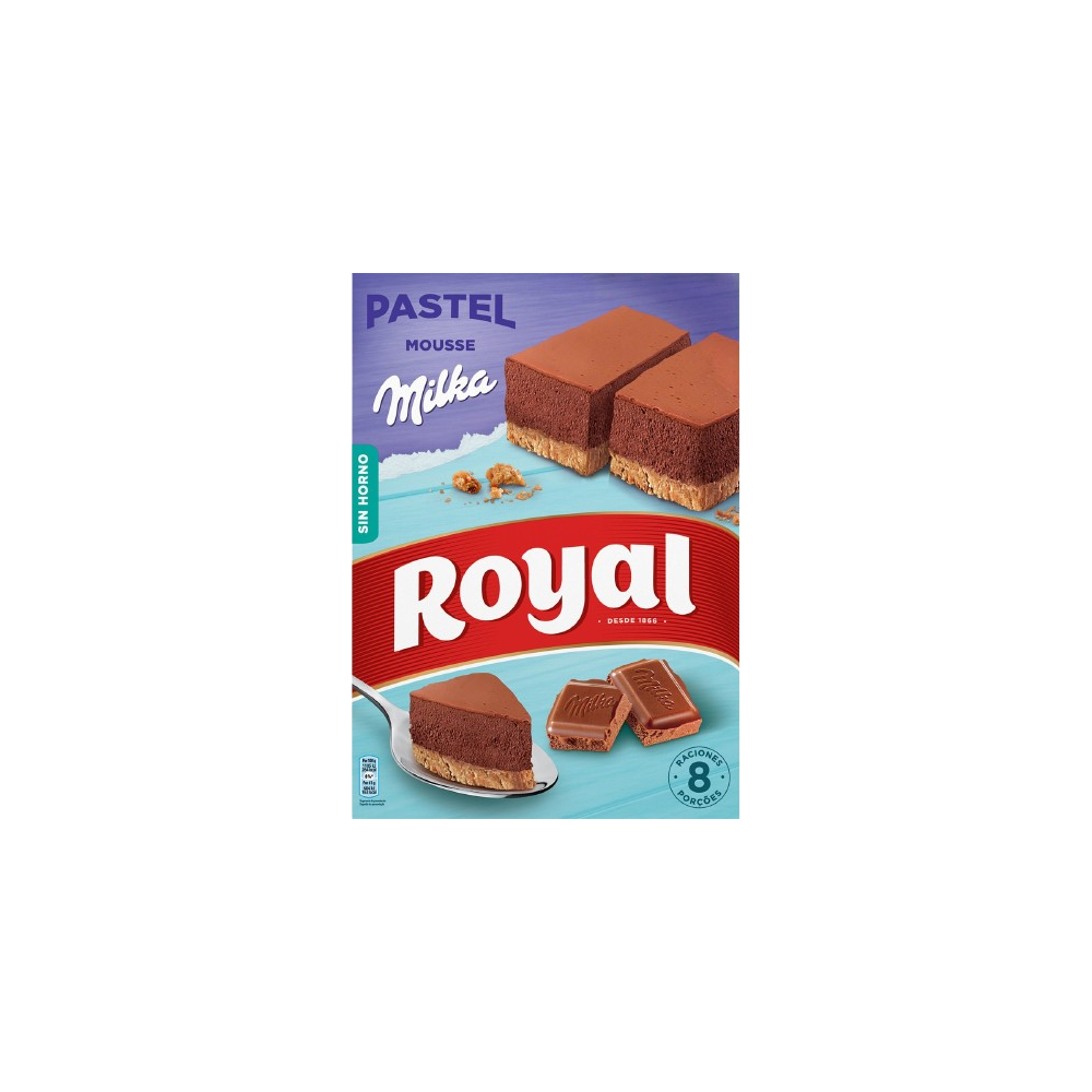 ROYAL PASTEL MILKA CHOCOLATE 8 RACIONES P/215GR