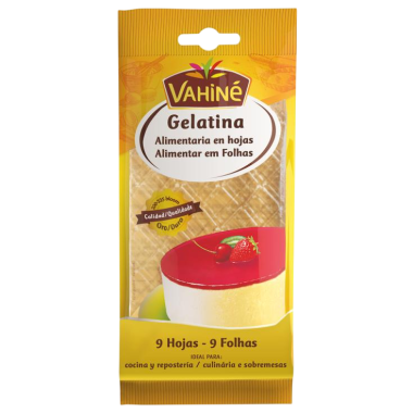 GELATINA EN HOJA VAHINE E/17GR