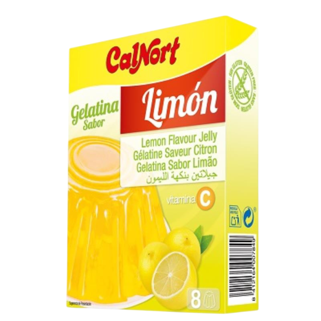 GELATINA LIMON CALNORT ESTUCHE 8 RACIONES 170GR