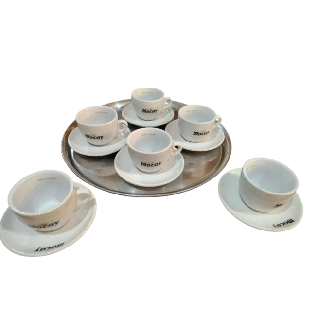 MOCAY TAZA+PLATO CAFE CON LECHE CAJA 6 UD