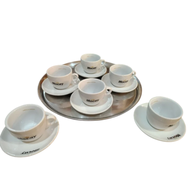 MOCAY TAZA+PLATO CAFE CON LECHE CAJA 6 UD