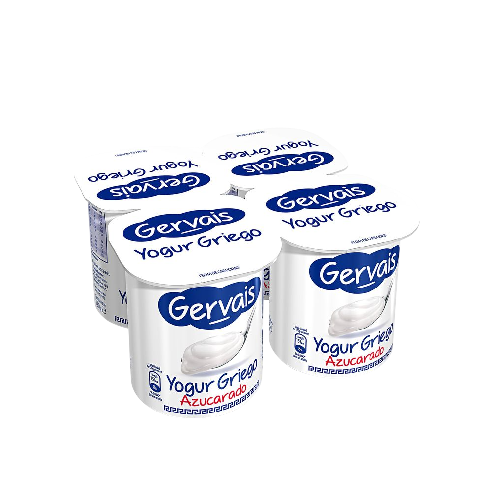 GERVAIS GRIEGO NATURAL AZUCARADO PACK-4 UD