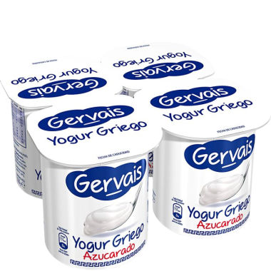 GERVAIS GRIEGO NATURAL AZUCARADO PACK-4 UD