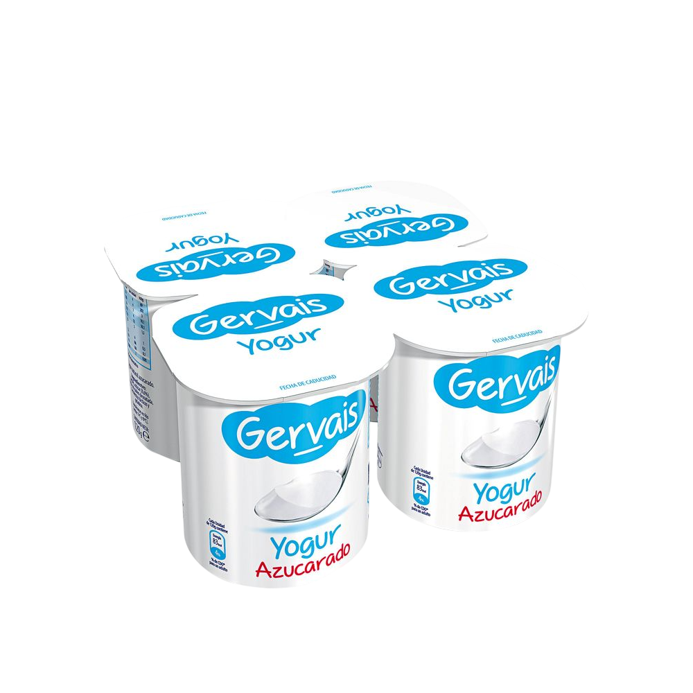 GERVAIS YOGUR NATURAL AZUCARADO P/4 UDS
