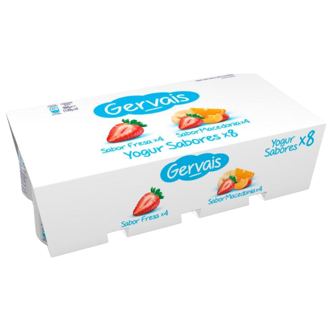 GERVAIS YOGUR SABORES VARIOS P/8UDS