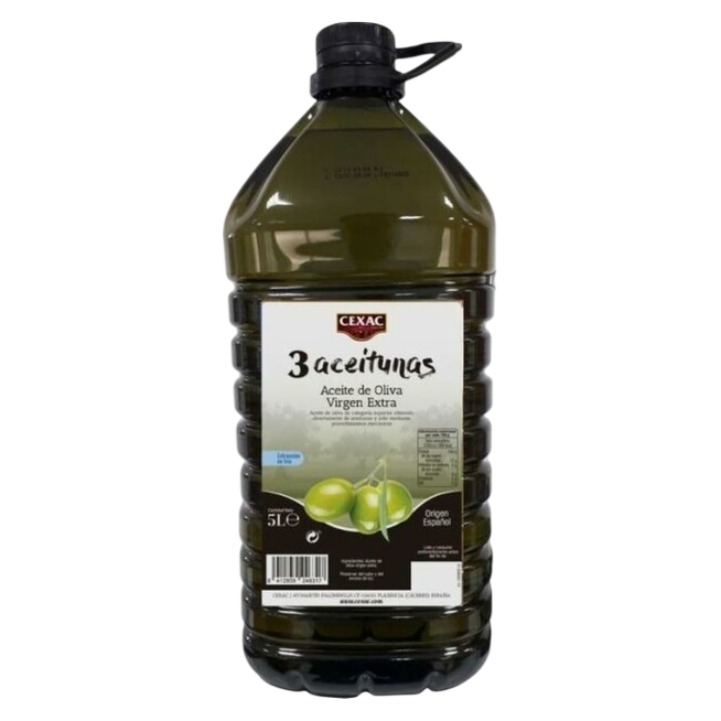 ACEITE OLIVA V/EXTRA CEXAC (3 ACEITUNA) GFA/5L