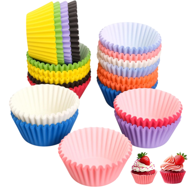 MOLDES CUP CAKES COLORES 4,4X2,8CM REF 3651 P/60UD