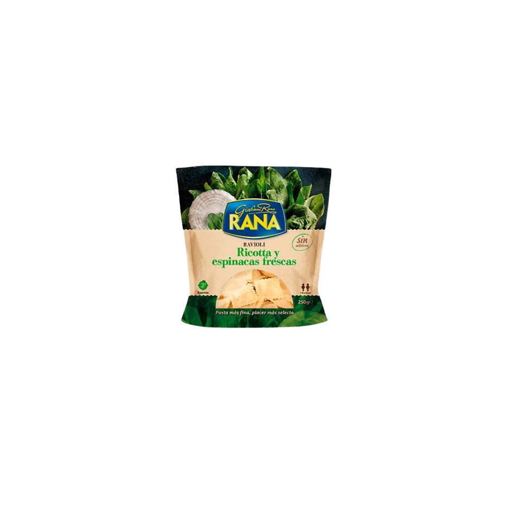 RAVIOLI  RICOTA/ESPINACA RANA REFRIG. B/250GR