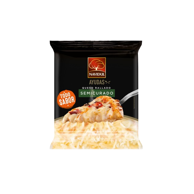 QUESO RALLADO SEMICURADO NAVIDUL BOLSA 100GR.