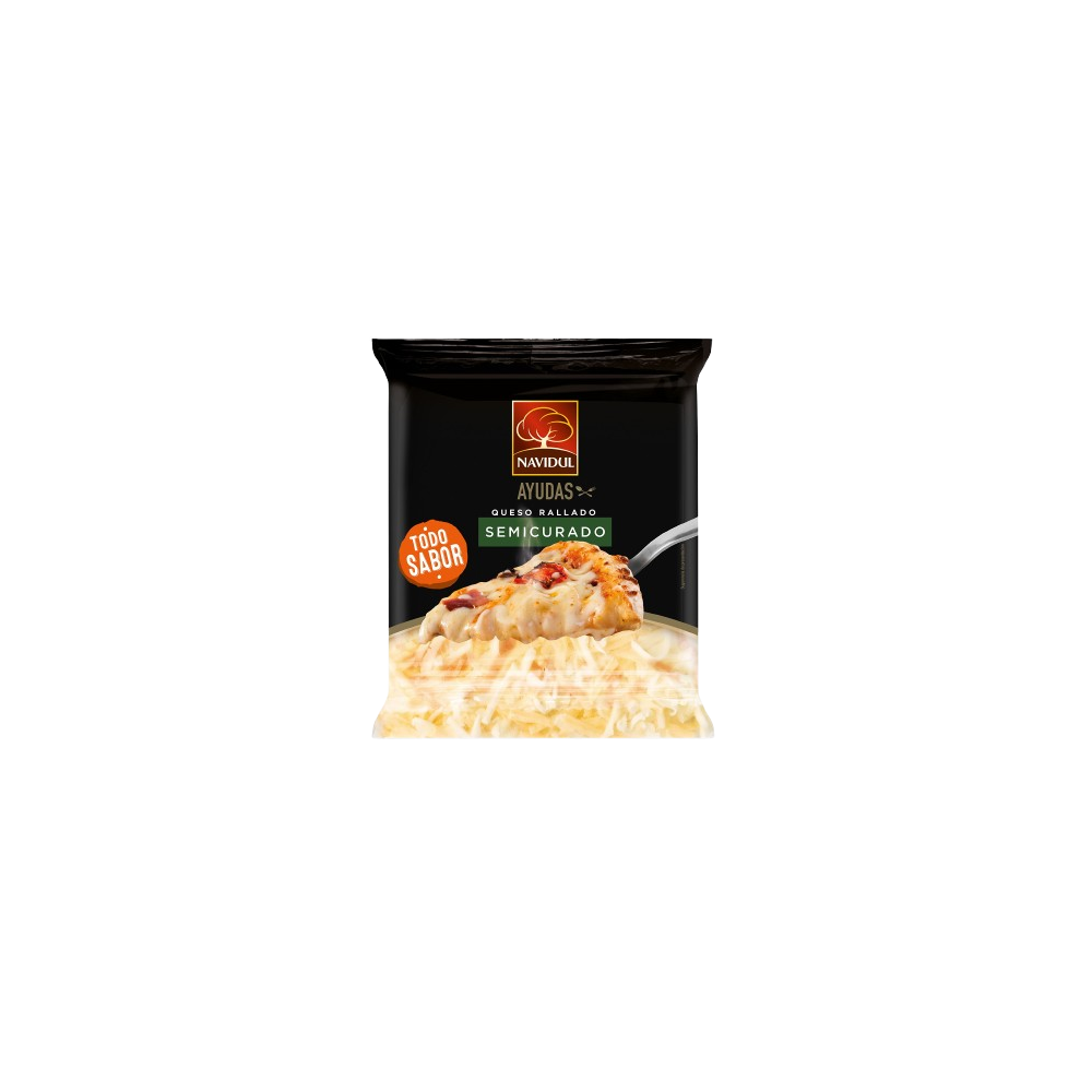 QUESO RALLADO SEMICURADO NAVIDUL BOLSA 100GR.