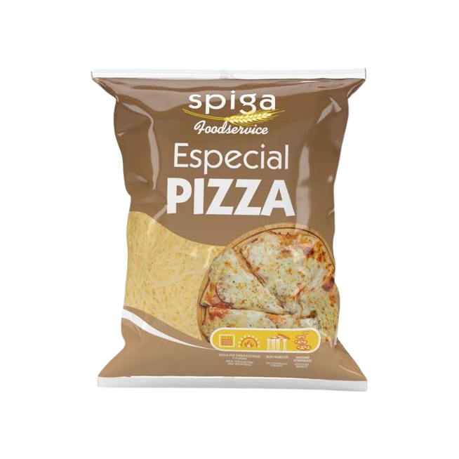 QUESO RALLADO PIZZA SPIGA 45% M.G. B/1 KG