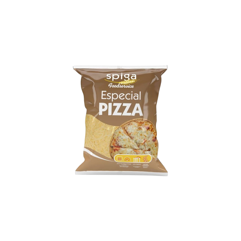 QUESO RALLADO PIZZA SPIGA 45% M.G. B/1 KG