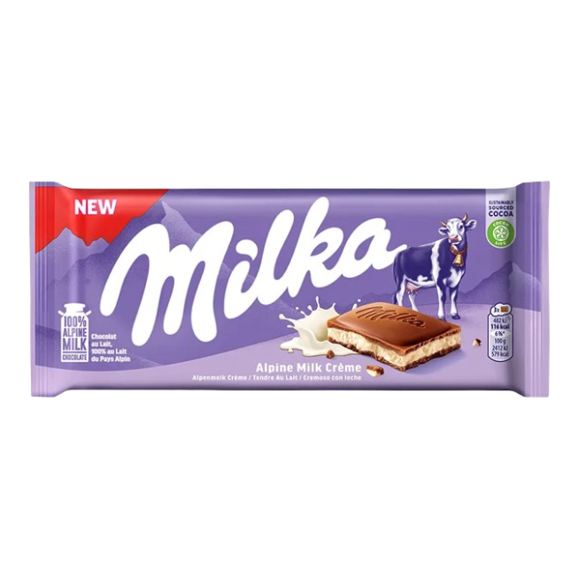 CHOCOLATE MILKA CREMOSO CON LECHE T/100G