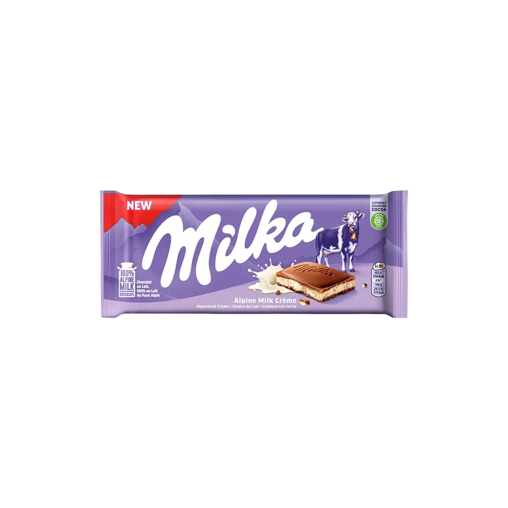 CHOCOLATE MILKA CREMOSO CON LECHE T/100G