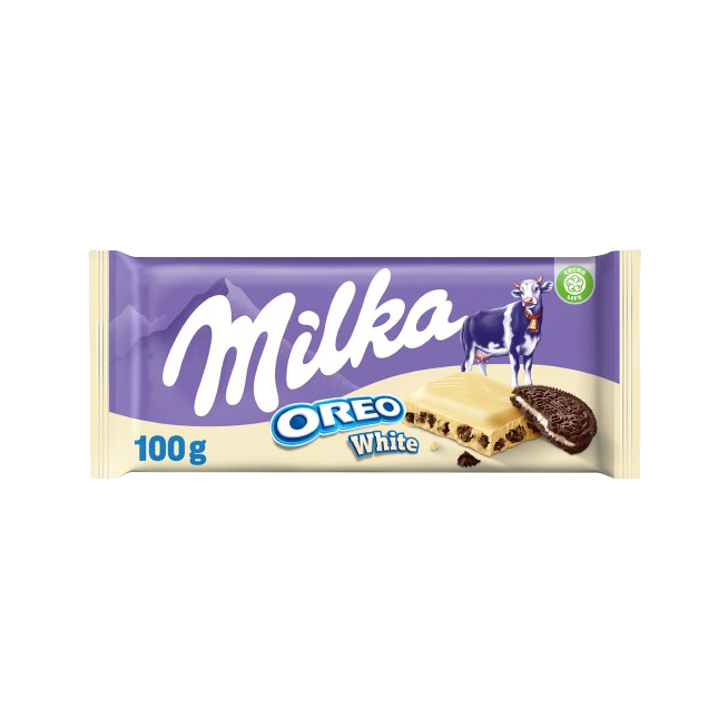 CHOCOLATE MILKA OREO BLANCO T/ 100 GR