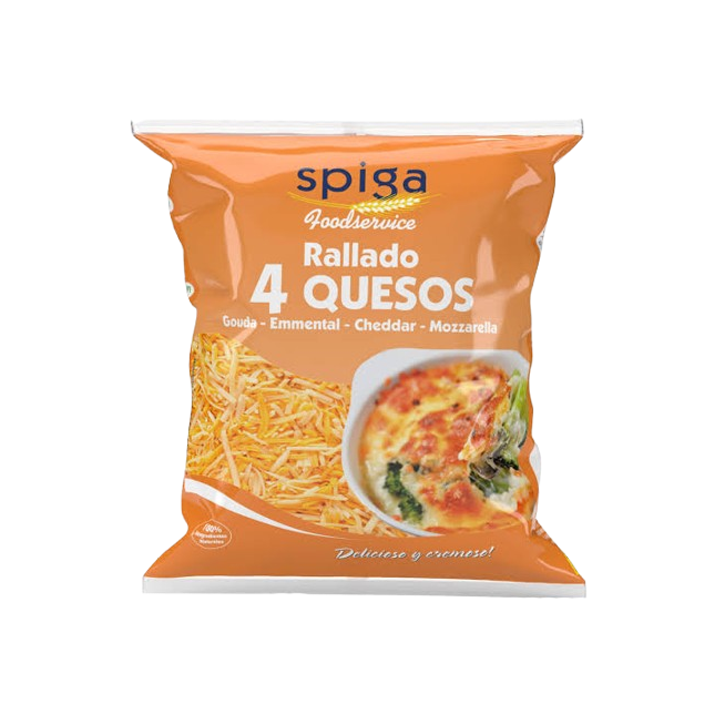 QUESO RALLADO 4 QUESOS SPIGA B/1 KG