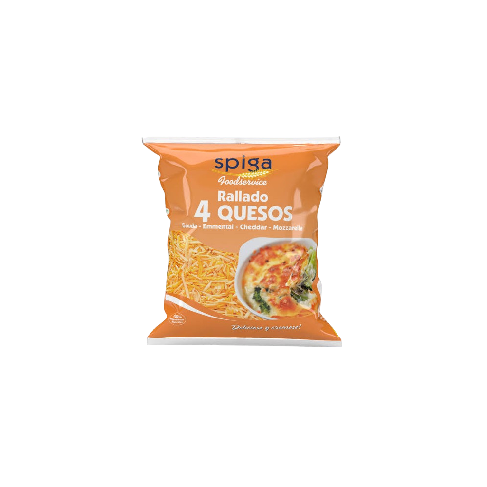 QUESO RALLADO 4 QUESOS SPIGA B/1 KG