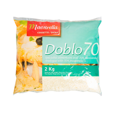 MOZZARELLA IBEROL.DUKO 30/70 CUBITO B/2.KG.