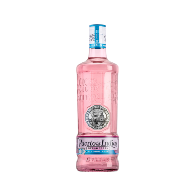 GINEBRA PUERTO INDIAS 0,0% STRAWBER (FRESA) B/70CL