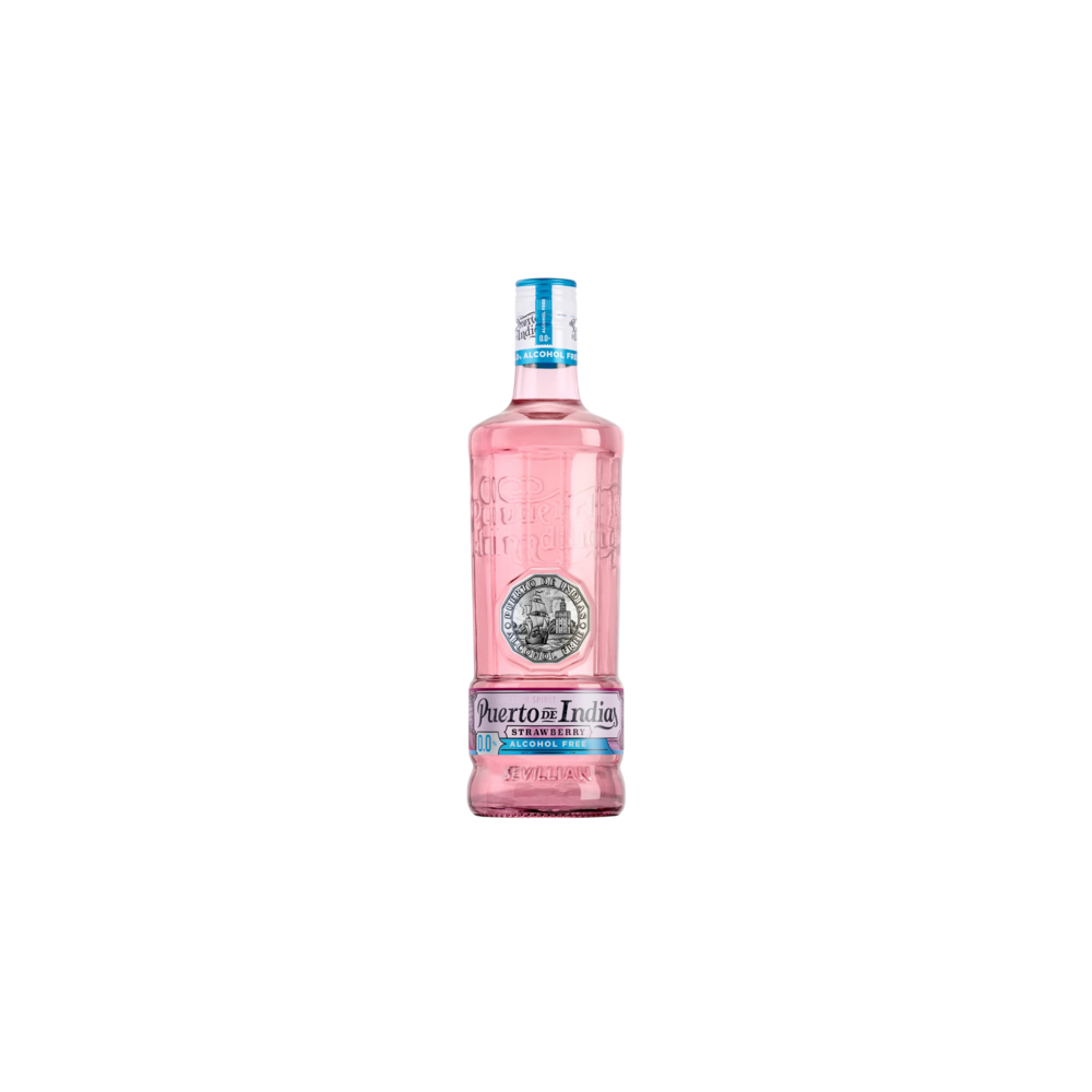 GINEBRA PUERTO INDIAS 0,0% STRAWBER (FRESA) B/70CL