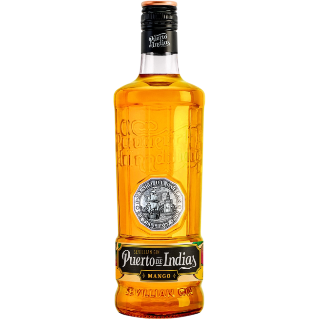GINEBRA PUERTO INDIAS MANGO  BOTELLA 70CL.