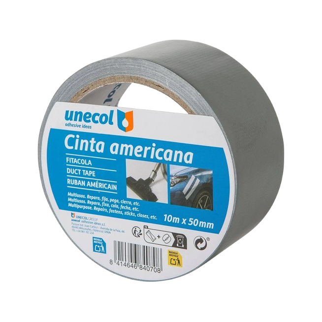 CINTA AMERICANA "GSC" GRIS 10M X 50MM UD