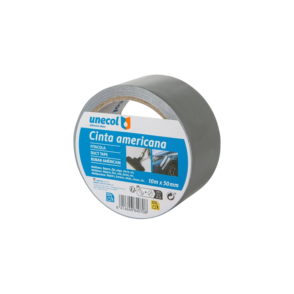 CINTA AMERICANA "GSC" GRIS 10M X 50MM UD