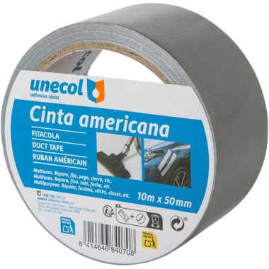 CINTA AMERICANA "GSC" GRIS 10M X 50MM UD