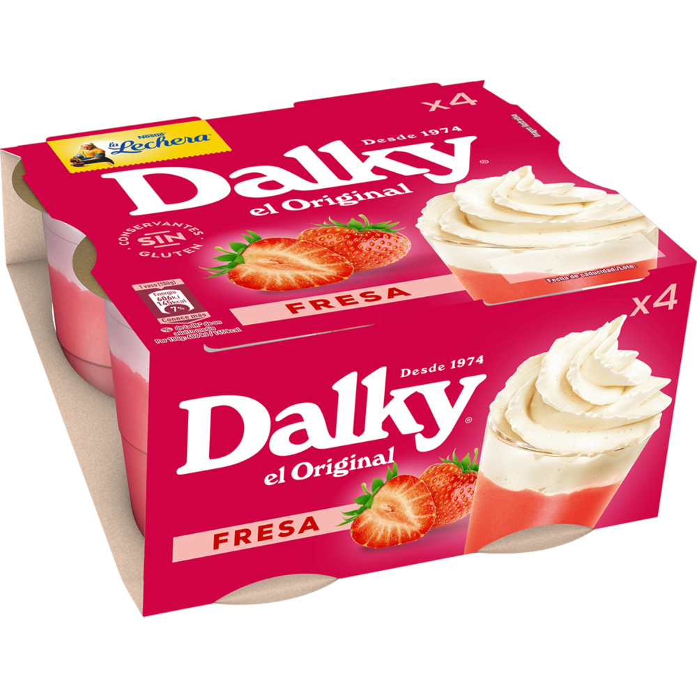 NESTLE CREMA DE FRESA NESTLE DALKY P/4 UD
