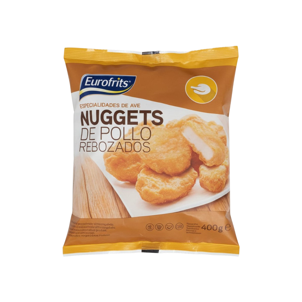 NUGGET POLLO EUROFRITS REBOZADO B/400 GR