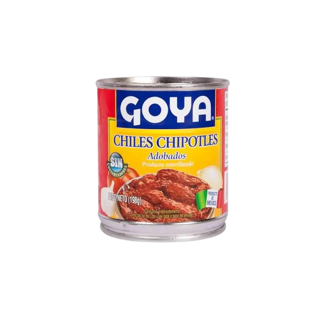 GOYA CHILES CHIPOTLES ADOBADOS LATA/198G