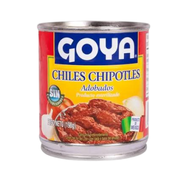 GOYA CHILES CHIPOTLES ADOBADOS LATA/198G