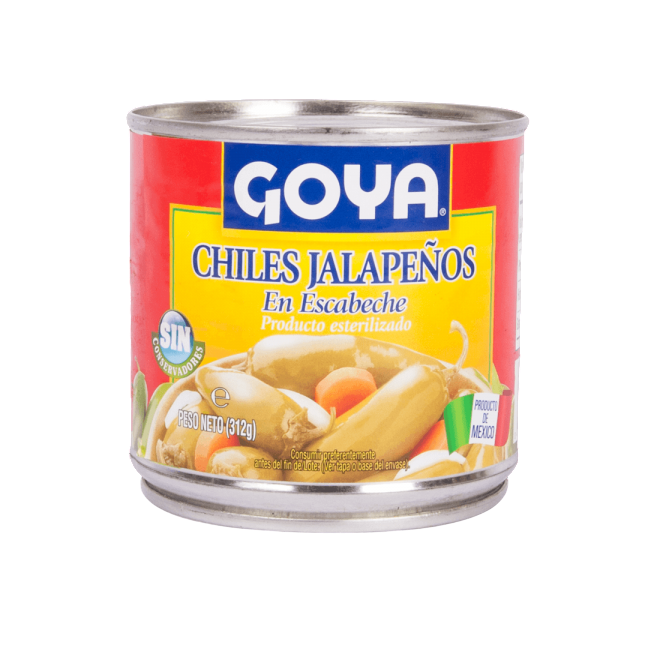 GOYA CHILES JALAPEÑOS ENTEROS  LATA312G