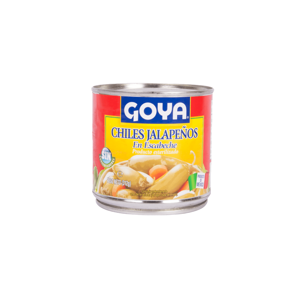GOYA CHILES JALAPEÑOS ENTEROS  LATA312G