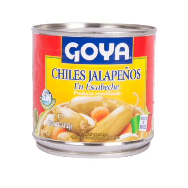 GOYA CHILES JALAPEÑOS ENTEROS  LATA312G