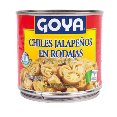 GOYA CHILES JALAPEÑOS RODAJAS LATA312G