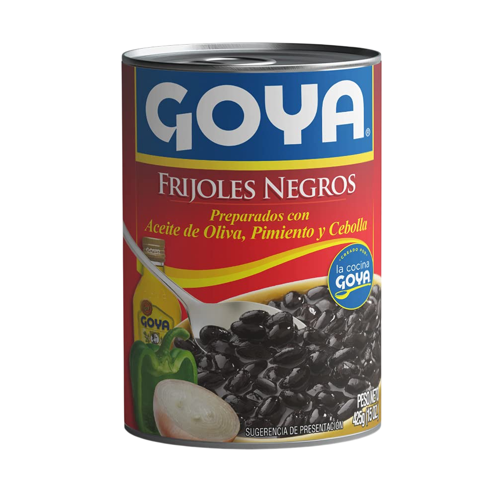 GOYA FRIJOLES NEGROS GUISADOS LATA 425GR