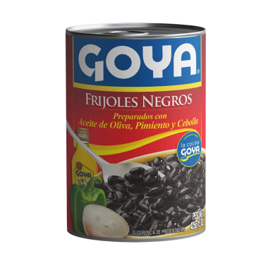 GOYA FRIJOLES NEGROS GUISADOS LATA 425GR