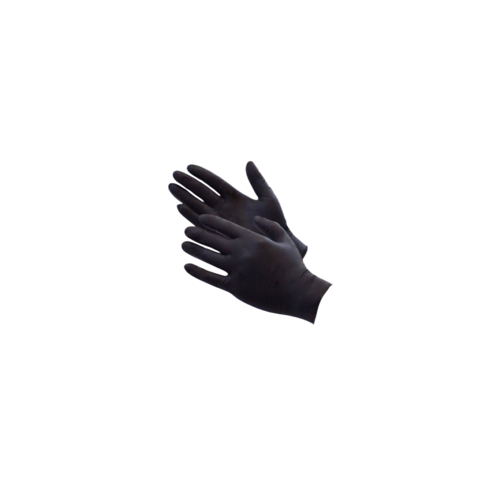 GUANTES NITRILO DERMOLITE S/POLVO.NEGRO T/L P/100U
