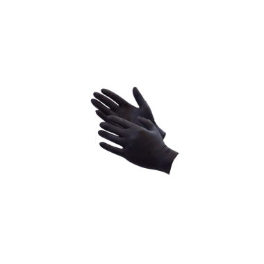 GUANTES NITRILO DERMOLITE S/POLVO.NEGRO T/L P/100U