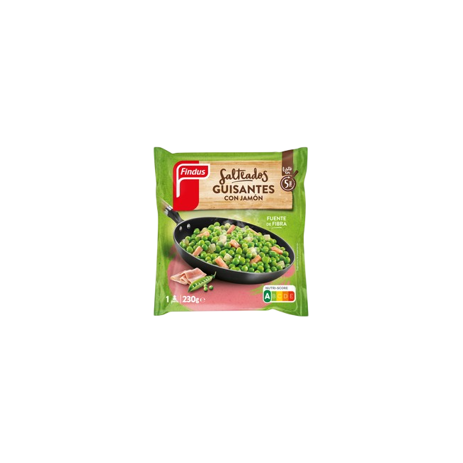 GUISANTES C/JAMON FINDUS "SALTO" CONG. B/230 GR