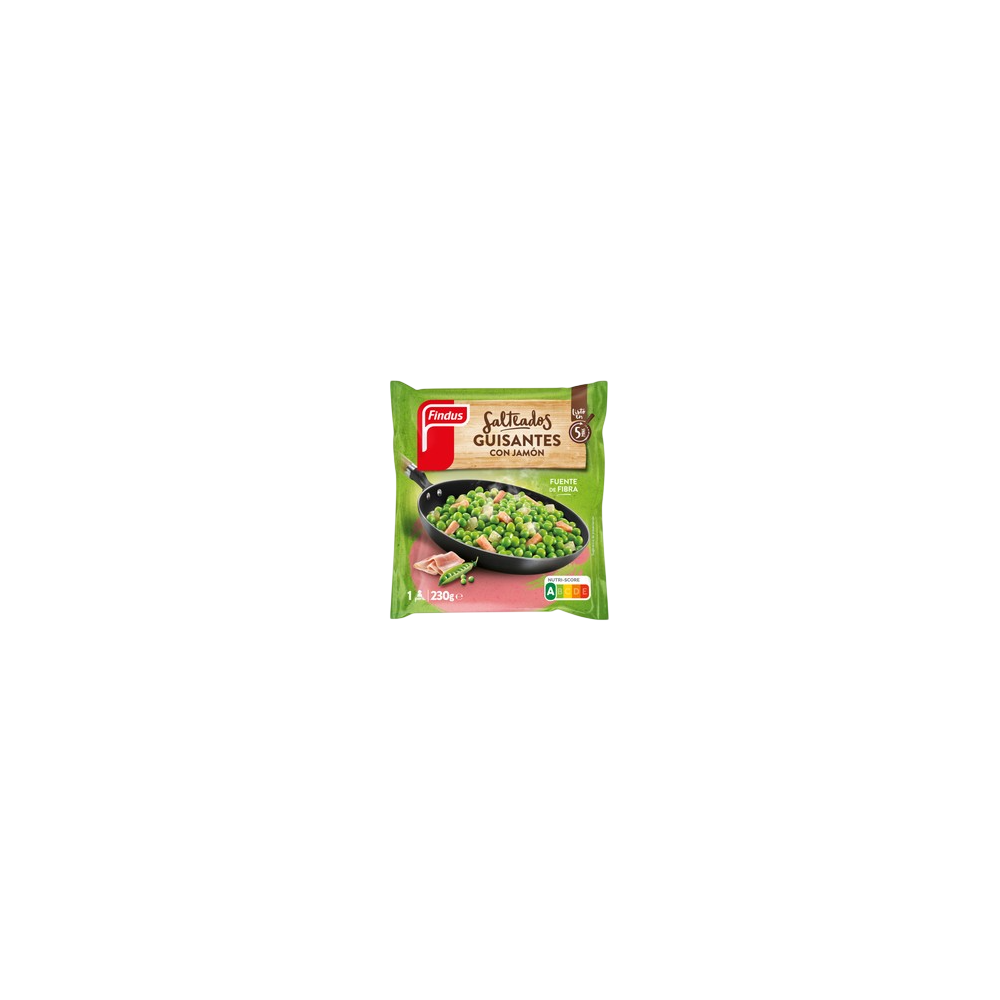 GUISANTES C/JAMON FINDUS "SALTO" CONG. B/230 GR
