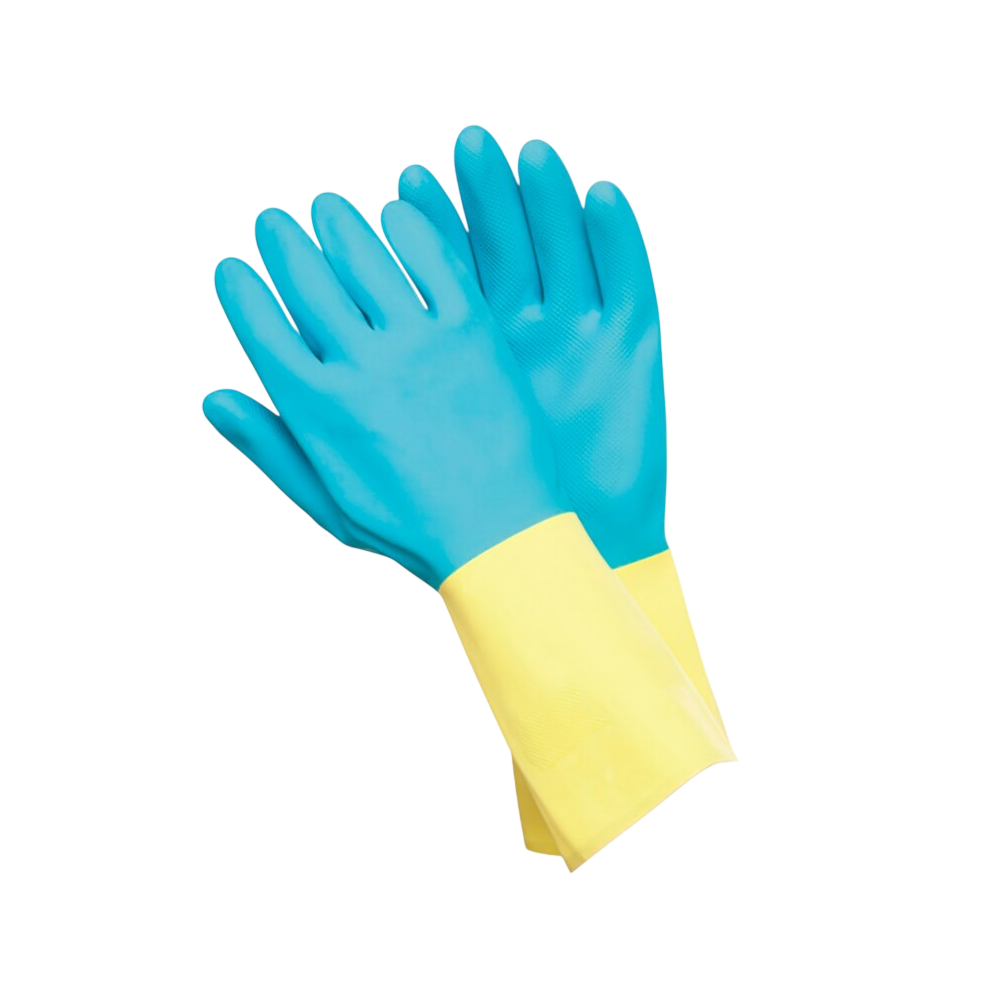 GUANTES BICOLOR REFORZADO 4 GASAS T/GRANDE