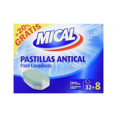 ANTICAL LAVADORA MICAL PASTILLAS C/32+8 UD