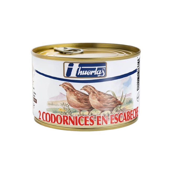 CODORNIZ ESCABECHE HUERTAS P/2 UD 500GR