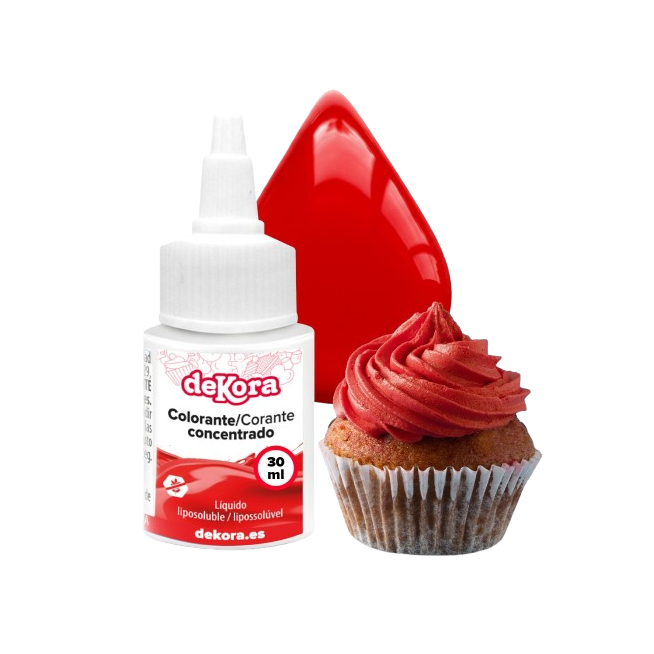 COLORANTE PASTELERIA DEKORA ROJO 190 GR
