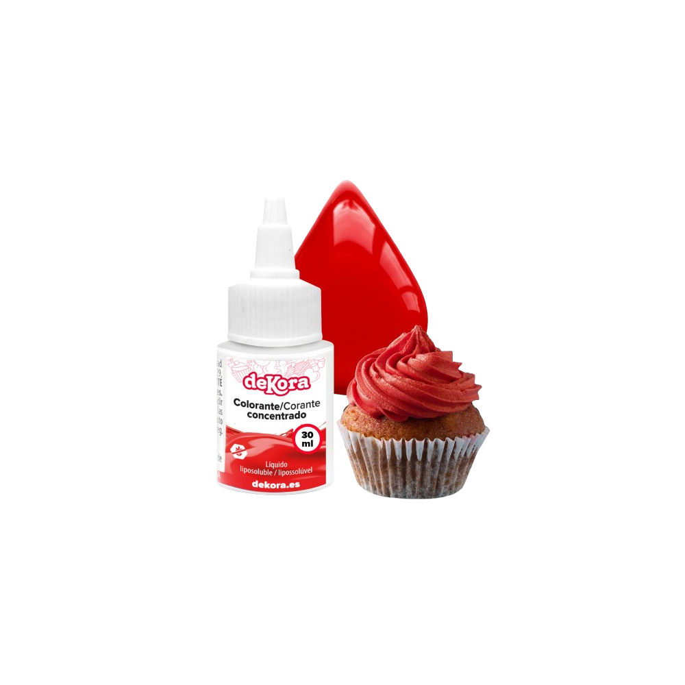 COLORANTE PASTELERIA DEKORA ROJO 190 GR
