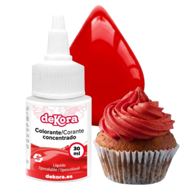 COLORANTE PASTELERIA DEKORA ROJO 190 GR
