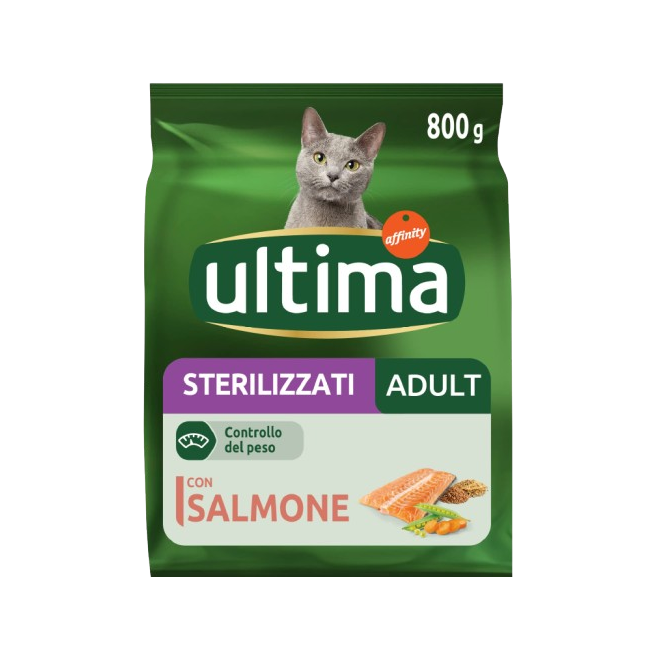 COMIDA GATOS ULTIMA ESTER BUEY/SALMON B/440 GR