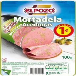 MORTADELA C/15215 LONCHA C/ACEITUNA POZO (1€) 100G